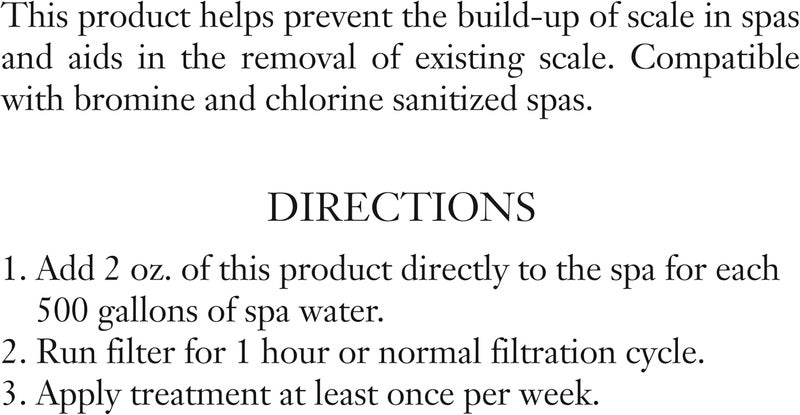 SpaChoice 1-Quart Premium Defense, Descaler for Hot Tub, Made in USA - Image 3